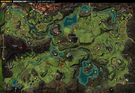 Atlas of fully discovered Maps for Guild Wars 2 (2023) contain locations of Renown Hearts, Points of Interest, Waypoints, Hero Challenges, Vistas, Adventures, Jumping Puzzles, Dungeon Entrances, with maps for Heart of Thorns, Path of Fire, End of Dragons, Guild Wars 2 Atlas & Maps. . Guild wars 2 hero points map